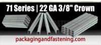 3/8 Inch Leg 3/8 Inch Crown Stainless Steel .027 x .023 Fine Wire Furniture Staple; 20M per Box; 10 Boxes per Case - Similar to Bostitch BA-7110, BEA 71, Fasco EE7, Empire 7, Senco C