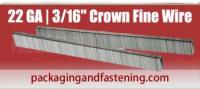 5/8 Inch x 3/16 Inch Crown SENCO® 22 Gauge Fine Wire Electro-Galvanized Bulk