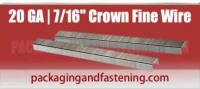 3/8 Inch x 7/16 Inch Crown SENCO® 20 Gauge Electro-Galvanized Fine Wire