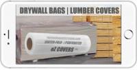 PC41219X3 Fit 12 ft Length x 4 ft. to 4 1-2 ft. Wide Tall Triple Stack LUMBER Drywall Covers Clear Centerfolded 1.9 Mil 25 Bags per Roll