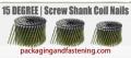 .099 x 2 Inch Full Round Head O/S Screw Shank Bright Coil Nail Blt Diamond Pt 9.0 M/Bx 1 Bx/Cs; Unit Price - 1 Case