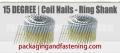 .092 x 2-1/4 Inch Full Round Head Ring Coil Nail Stainless Steel Hi-tensile 3.6 M/Bx 1 Bx/Cs; Unit Price - 1 Case