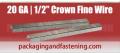 3/8 Inch x 1/2 Inch Crown SENCO® 20 Gauge Fine Wire Electro-Galvanized Bulk