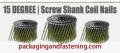 .120 x 3 Inch Full Round Head O/S Screw Shank Bright Coil Nail 4.0 M/Bx 1 Bx/Cs; Unit Price - 1 Case