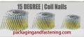 .131 x 3 Inch Full Round Head Smooth Coil Nail Bright 3.6 M/Bx 1 Bx/Cs; Unit Price - 1 Case