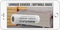 Drywall bags for covering 8 ft. long drywall are available now in our online catalog. Order large plastic covers for stacks of lumber and wall board today.