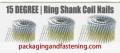 .082 x 1-3/4 Inch Full Round Head Ring Coil Nail Bright 12.0 M/Bx 1 Bx/Cs; Unit Price - 1 Case